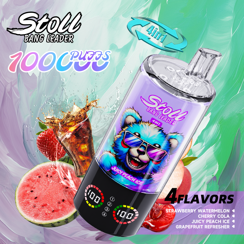 [Minimum order of two]Bang Leader 100K Puffs 4-in-1 Prefilled Vape | 4 Flavors in 1 Device,  Rechargeable, 3%/5%
