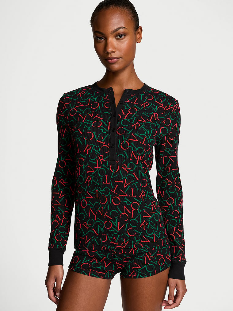 Victoria's Secret Thermal Short Pajama Set