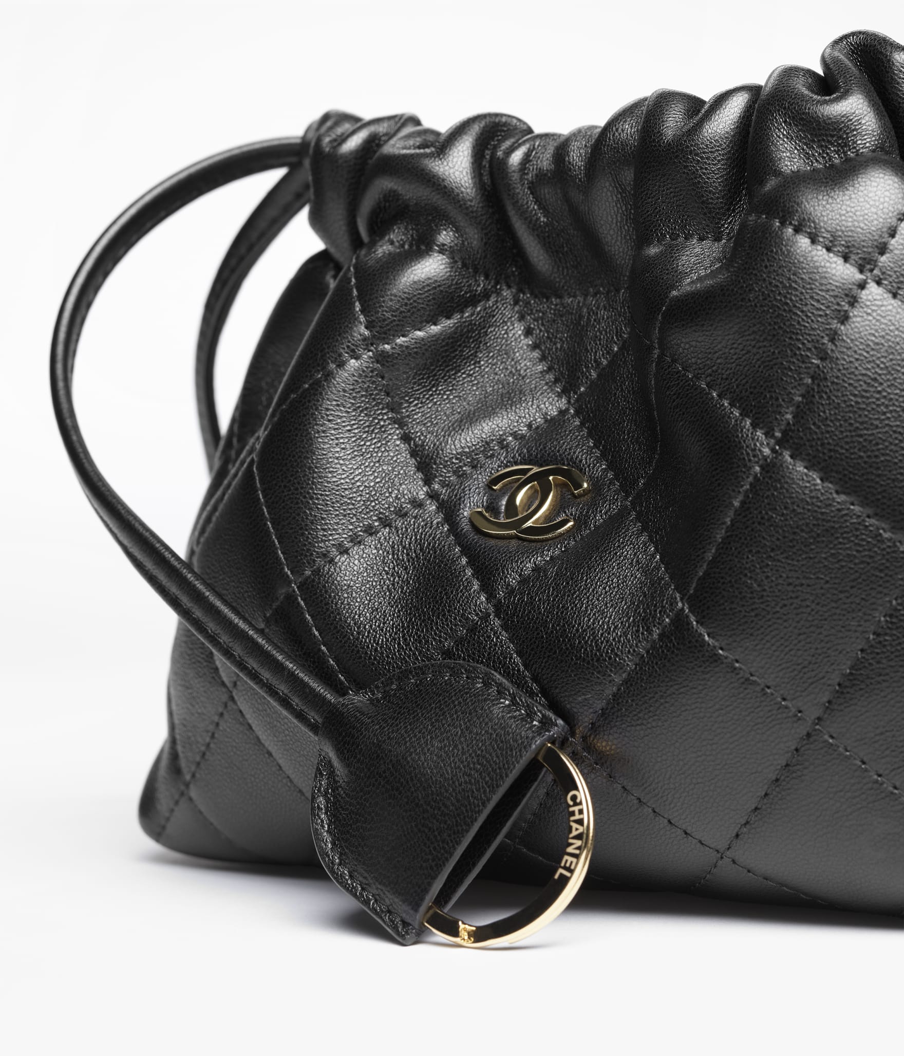 Clutch with Leather Strap