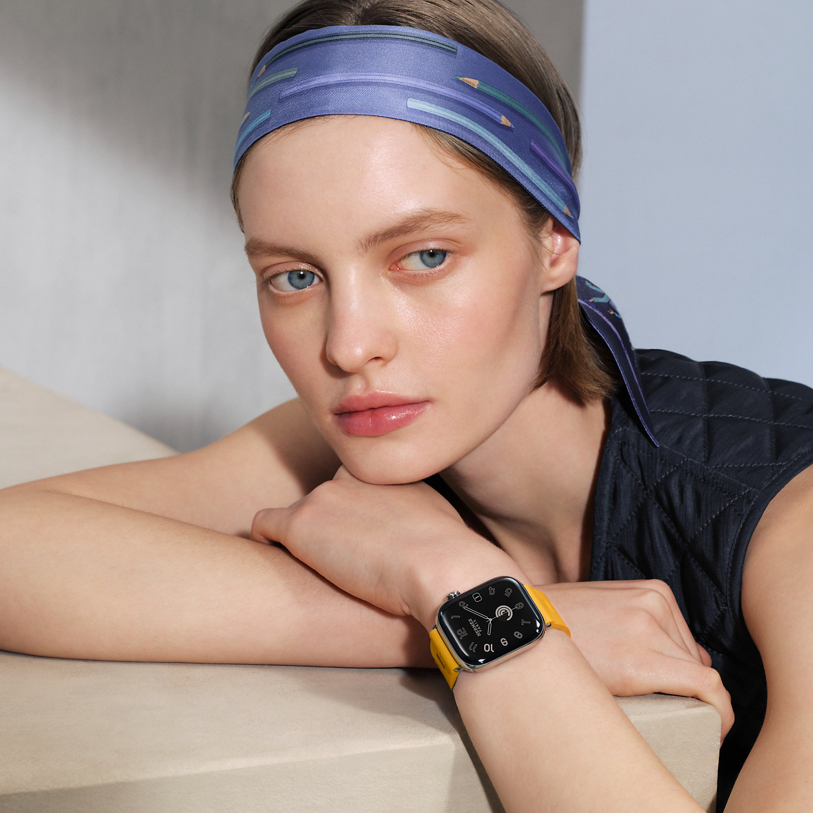 Series 11 case & Band Apple Watch Hermès Single Tour 42 mm Deployment Buckle Kilim