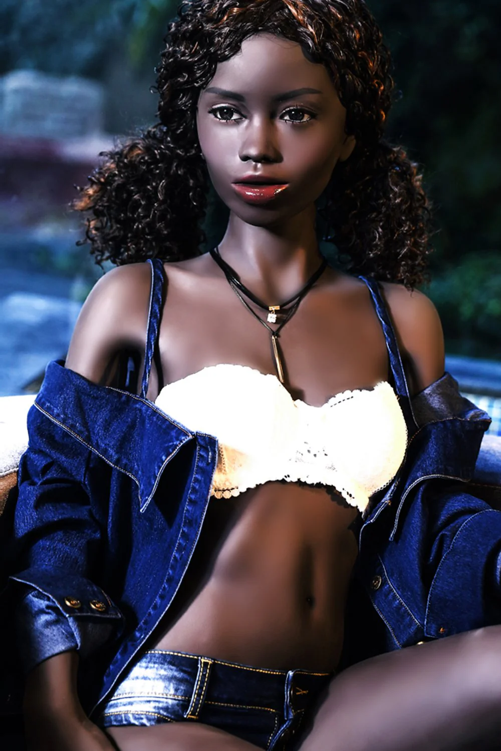 Dolphin 5ft51 / 168cm #88 Head TPE Beautiful Full Size Ebony Sex Doll