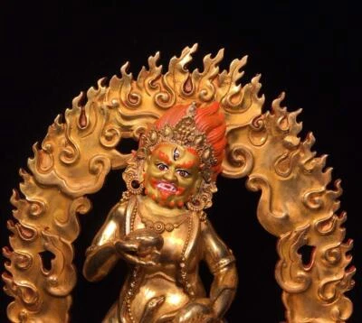 30CM Old Chinese Bronze Statue Buddha N1673