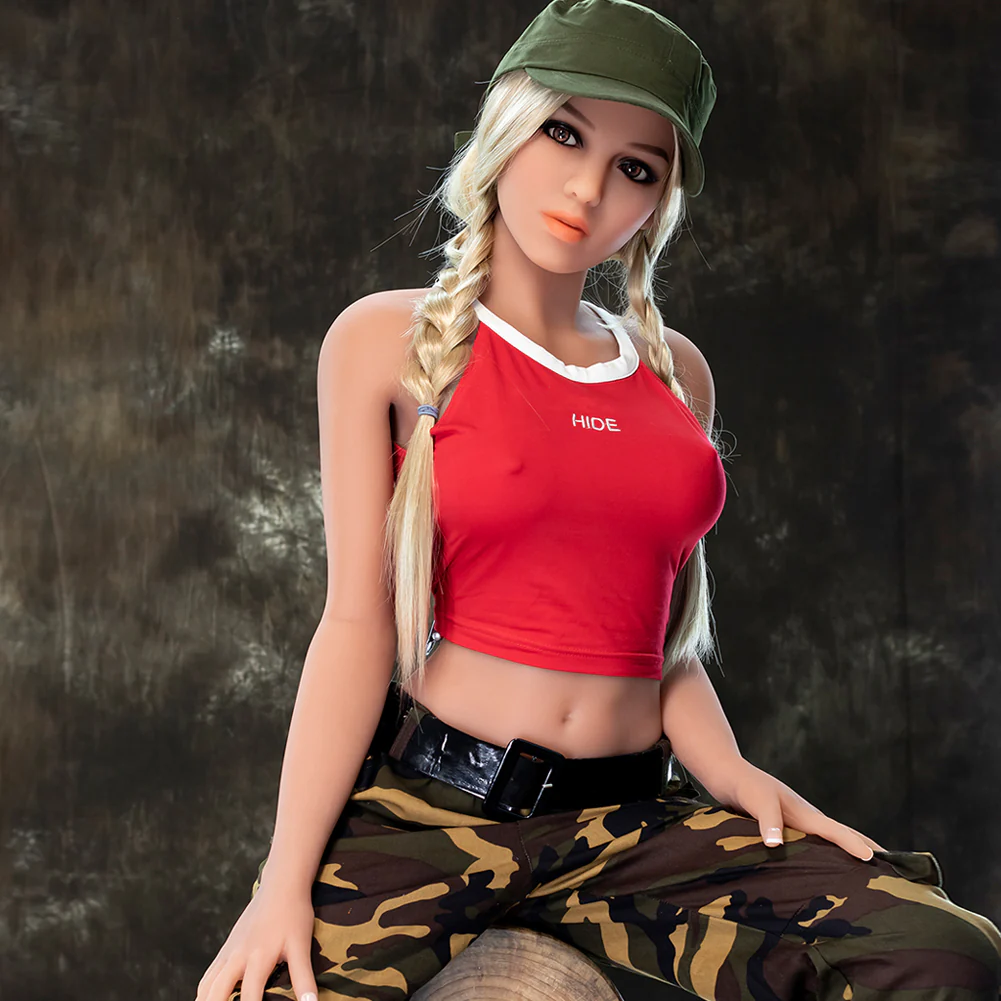 US Stock - Abigail 5ft45 / 166cm #174 Head TPE Hot Army Girl Sex Doll