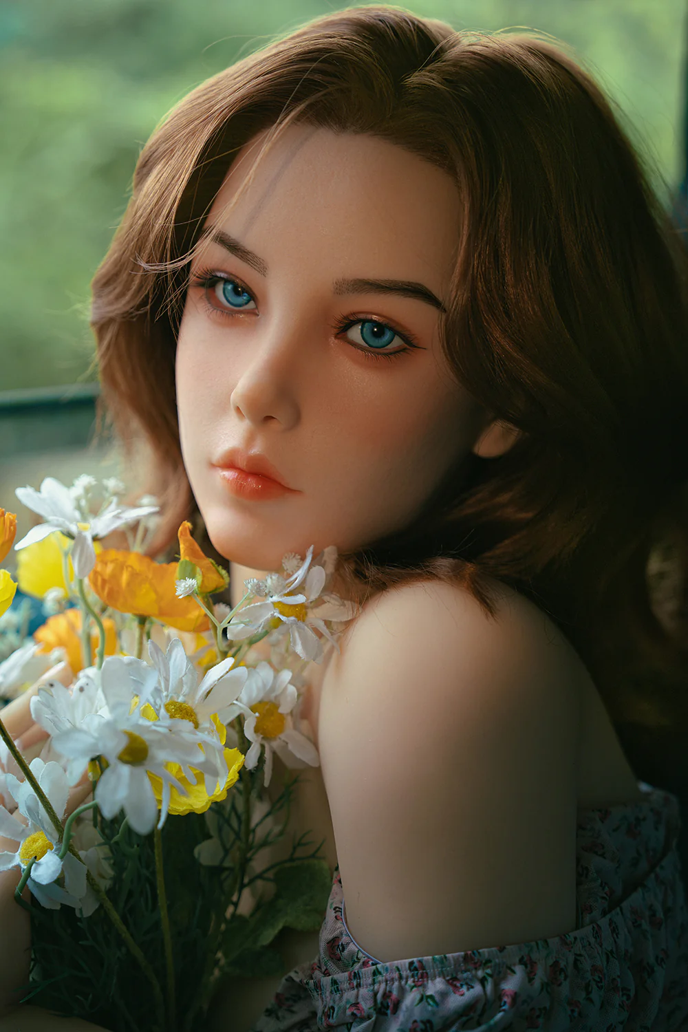 US Stock - YAMIEE Unique Design Aeris 4.99/152cm K62 Silicone Head + TPE Body Full Size Realistic Premium Sex Doll