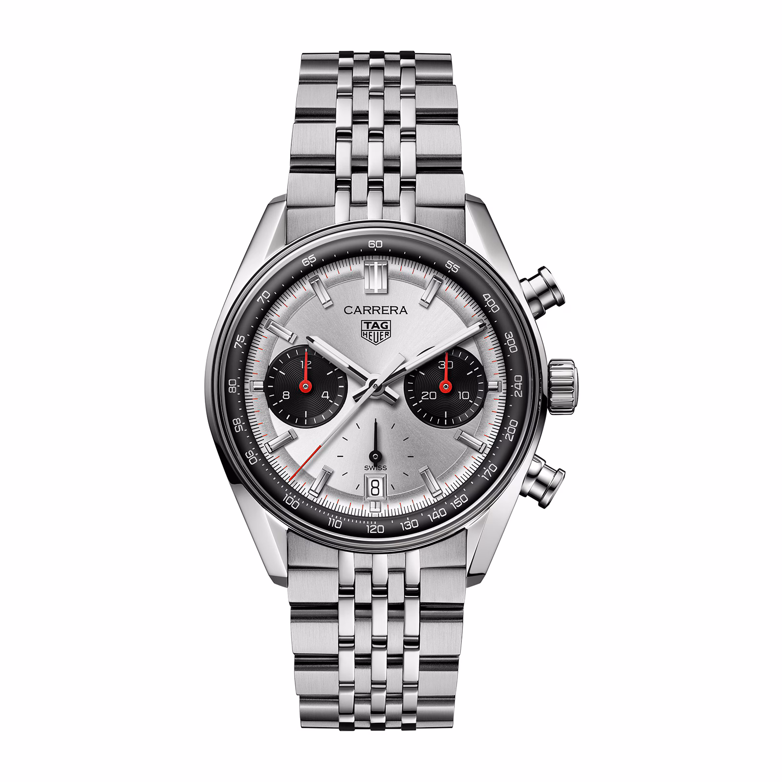 【7A Quality】TAG Heuer Carrera Chronograph 39mm Mens Watch Silver CBS2216.BA0048