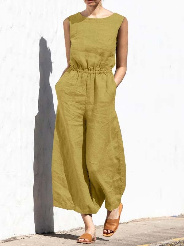 Sleeveless Fashion Casual Temperament Jumpsuit