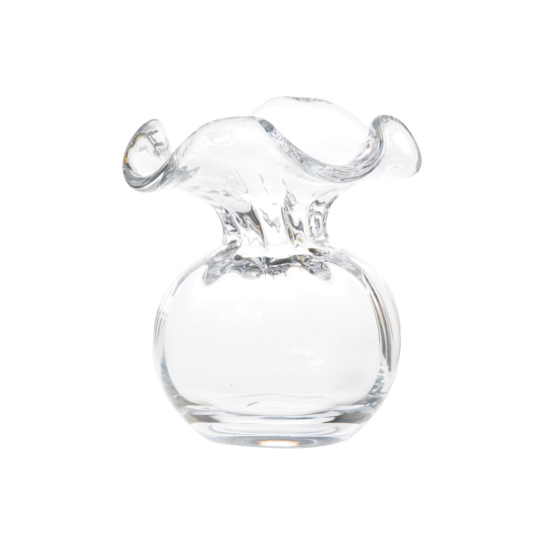 Floral Pattern Glass Cobalt Tortoiseshell Bud Vase