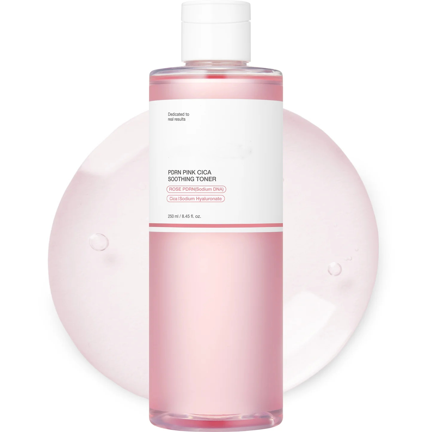 OEM ODM Pink Repair Soothing Water Toner 250ml Light Refreshing Not Oily Plump and Radiant