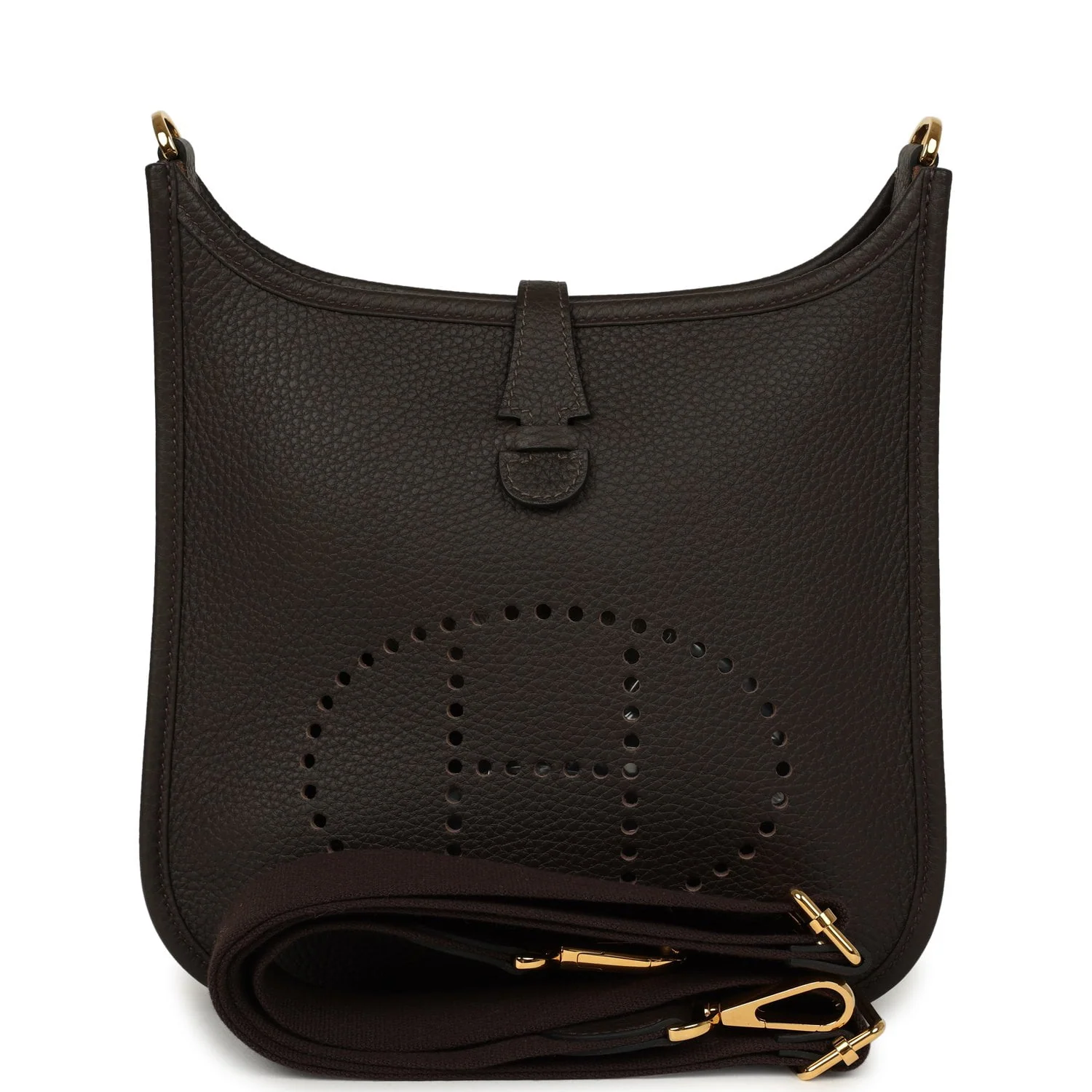 HERMÈS Evelyne 23 Ebene Clemence Gold Hardware