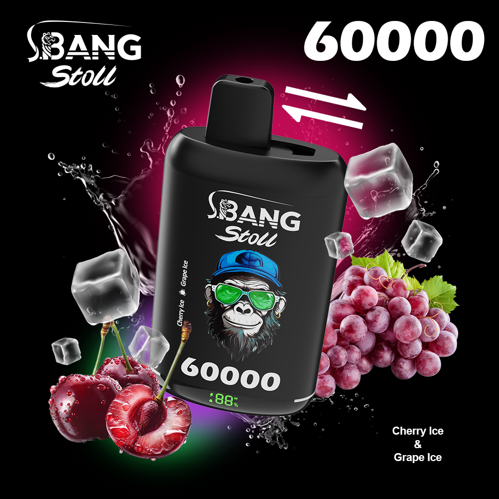 [Minimum order of two]Bang Stoll 60K Puffs 2-in-1 Prefilled Vape | Dual Flavor, Rechargeable