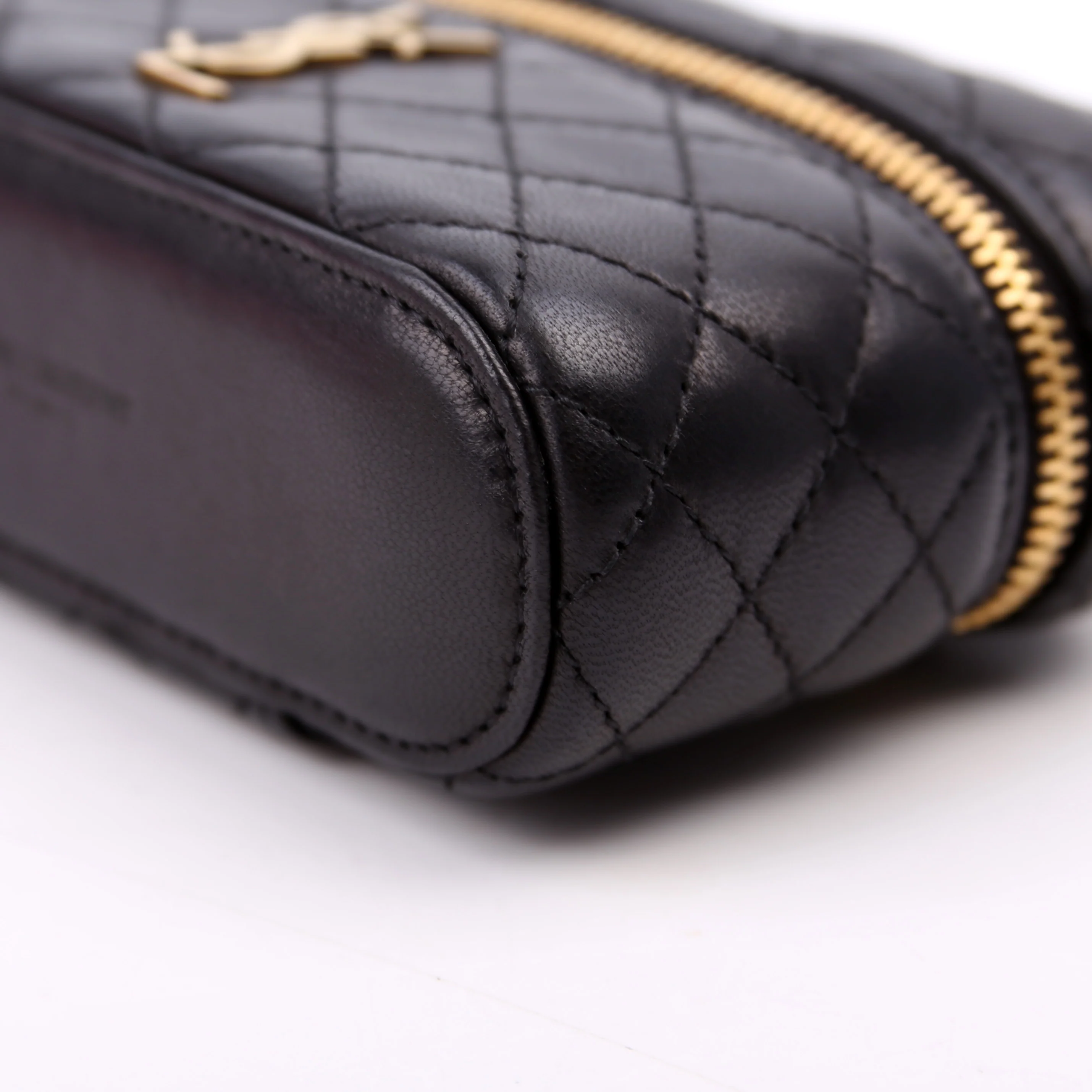 Micro Gaby Vanity Bag Quilted Lambskin Black