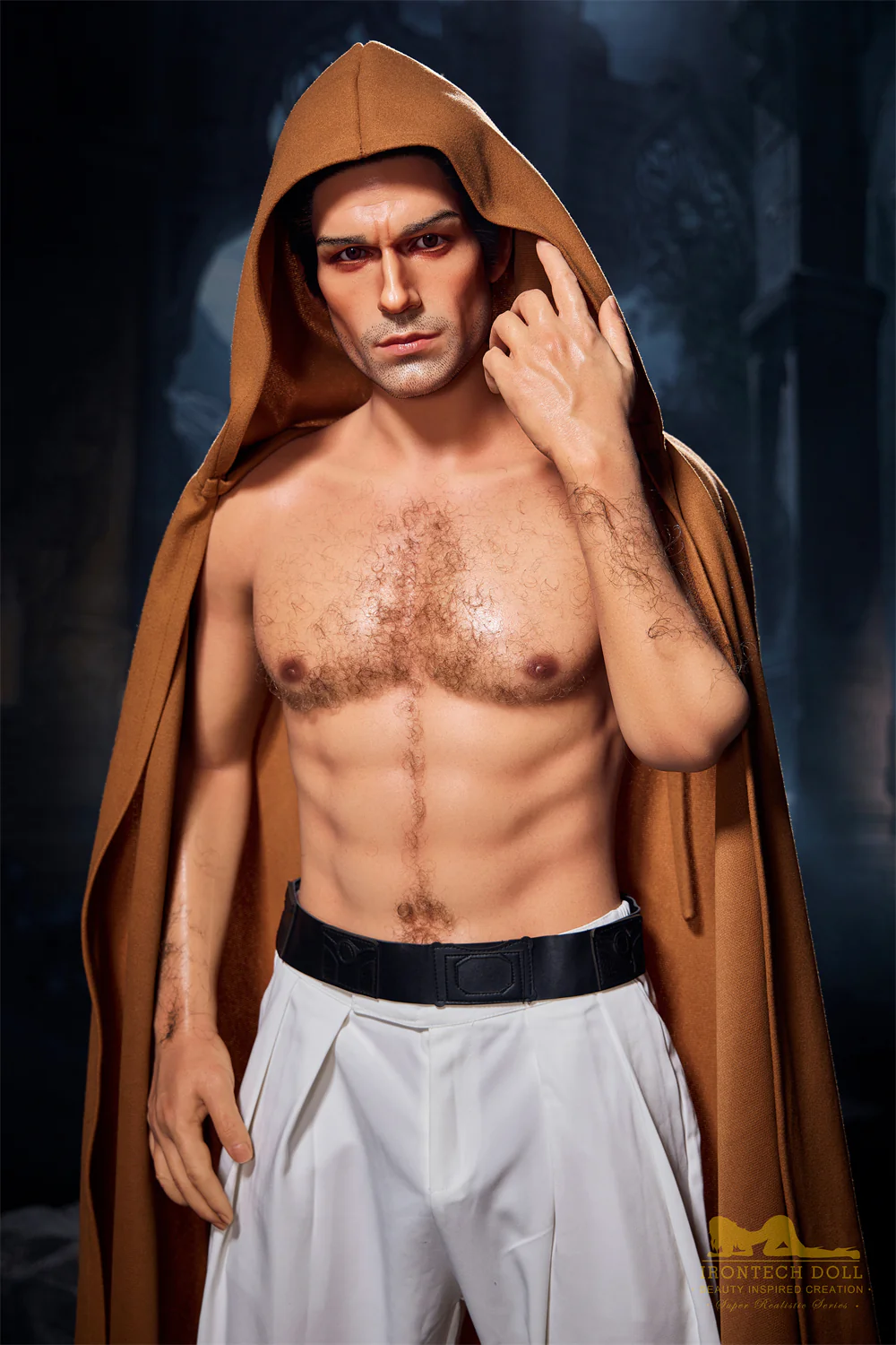 Irontechdoll Alvin 5ft58 / 170cm #M5 Full Silicone Realistic Hairy Chest Male Sex Doll