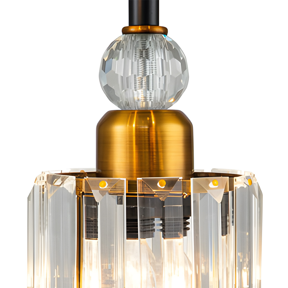 European Style Simple Dining Room Crystal Pendant Light
