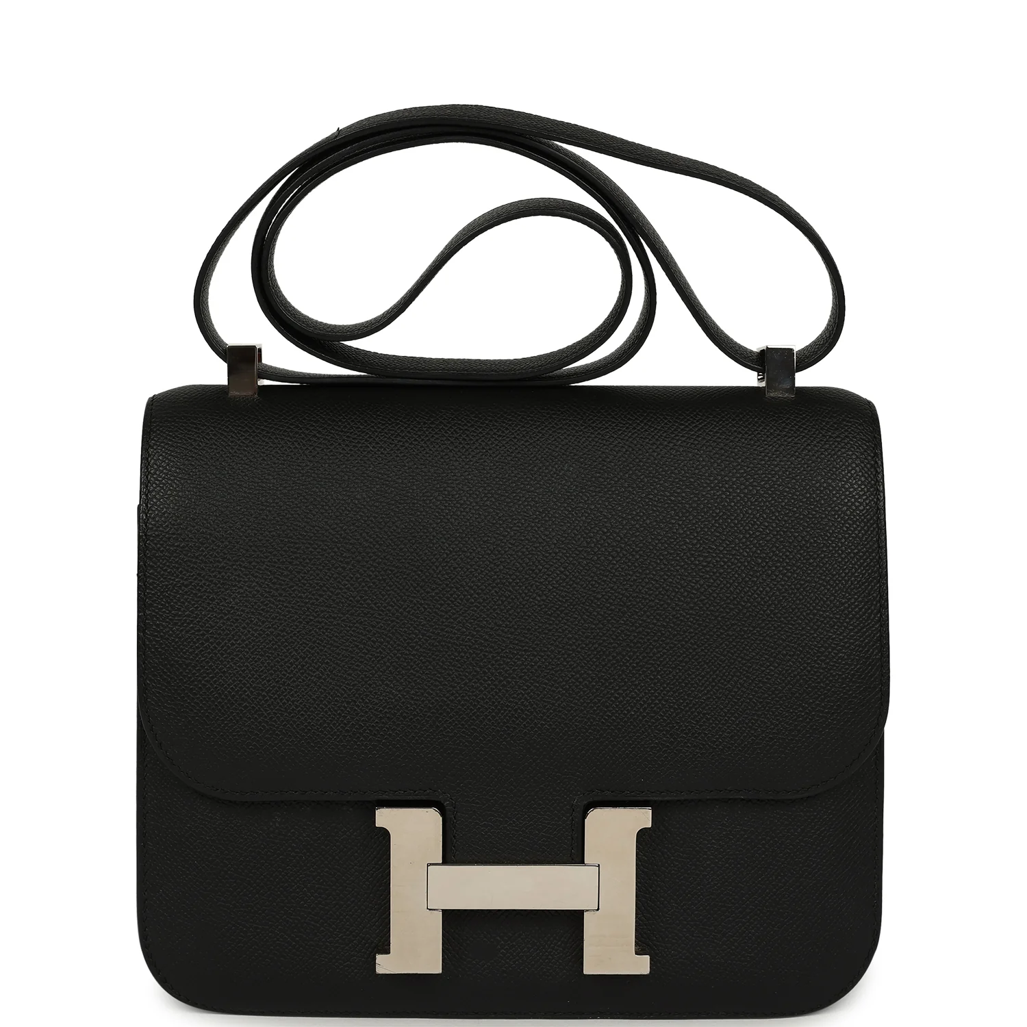 Hermes Constance 24 Black Epsom Palladium Hardware