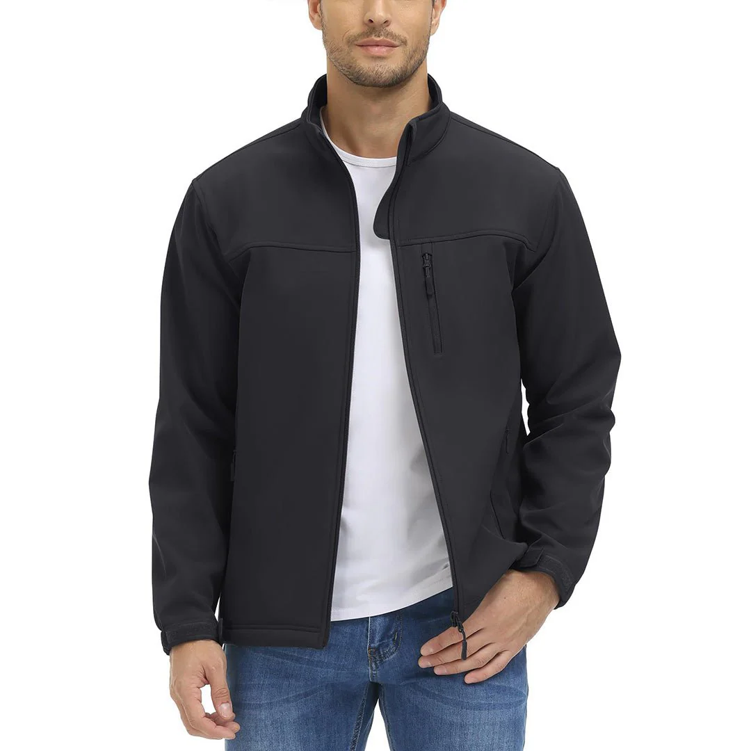 Men's Fleece Lined Softshell Waterproof Outdoor Jackets