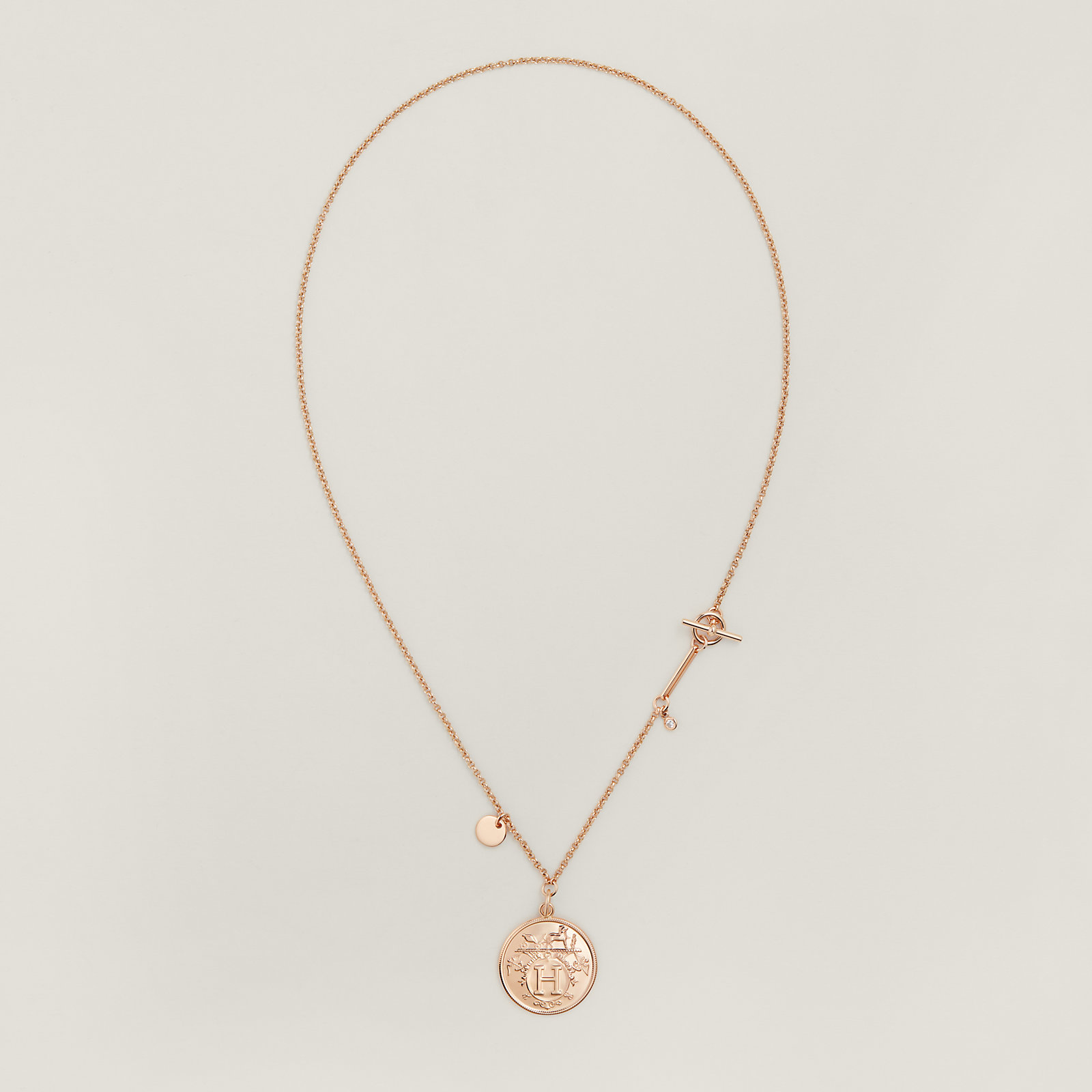 Hermès Ex-Libris necklace, medium model