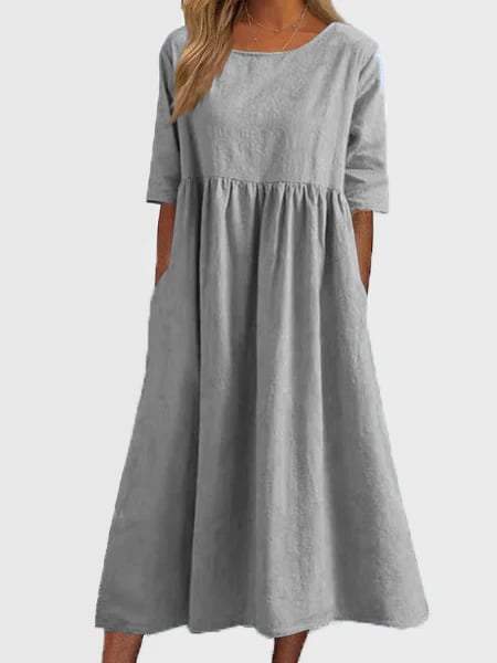 A-Line Midi Dress
