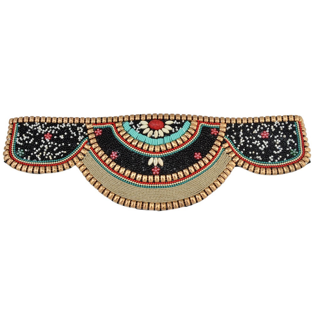 Beads elastic abdomen belt show national style accessories