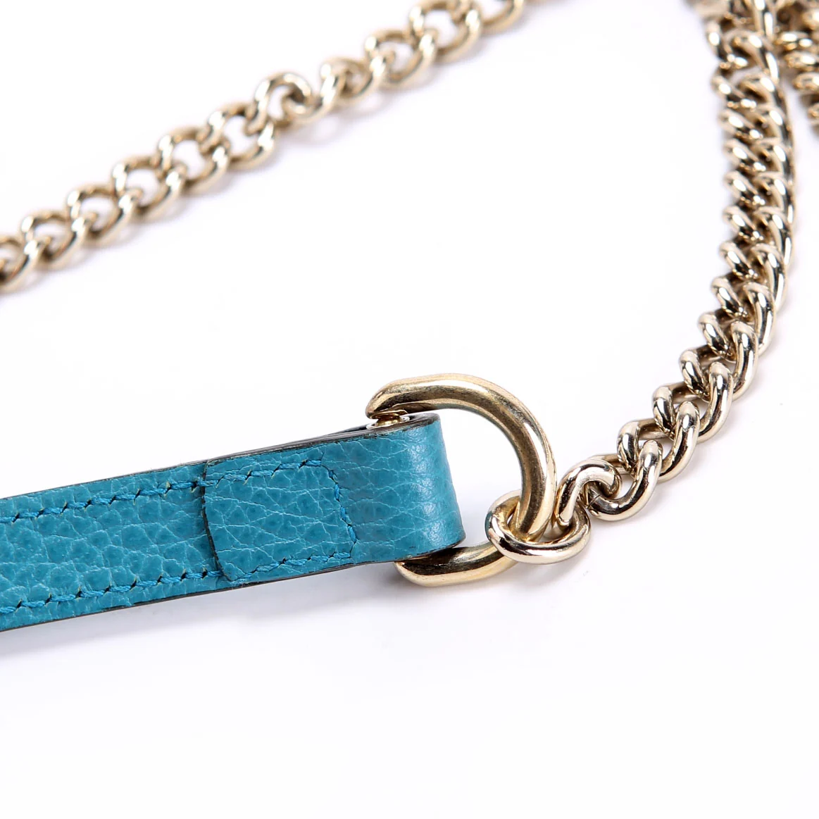 510303 Interlocking GG Shoulder Turquoise