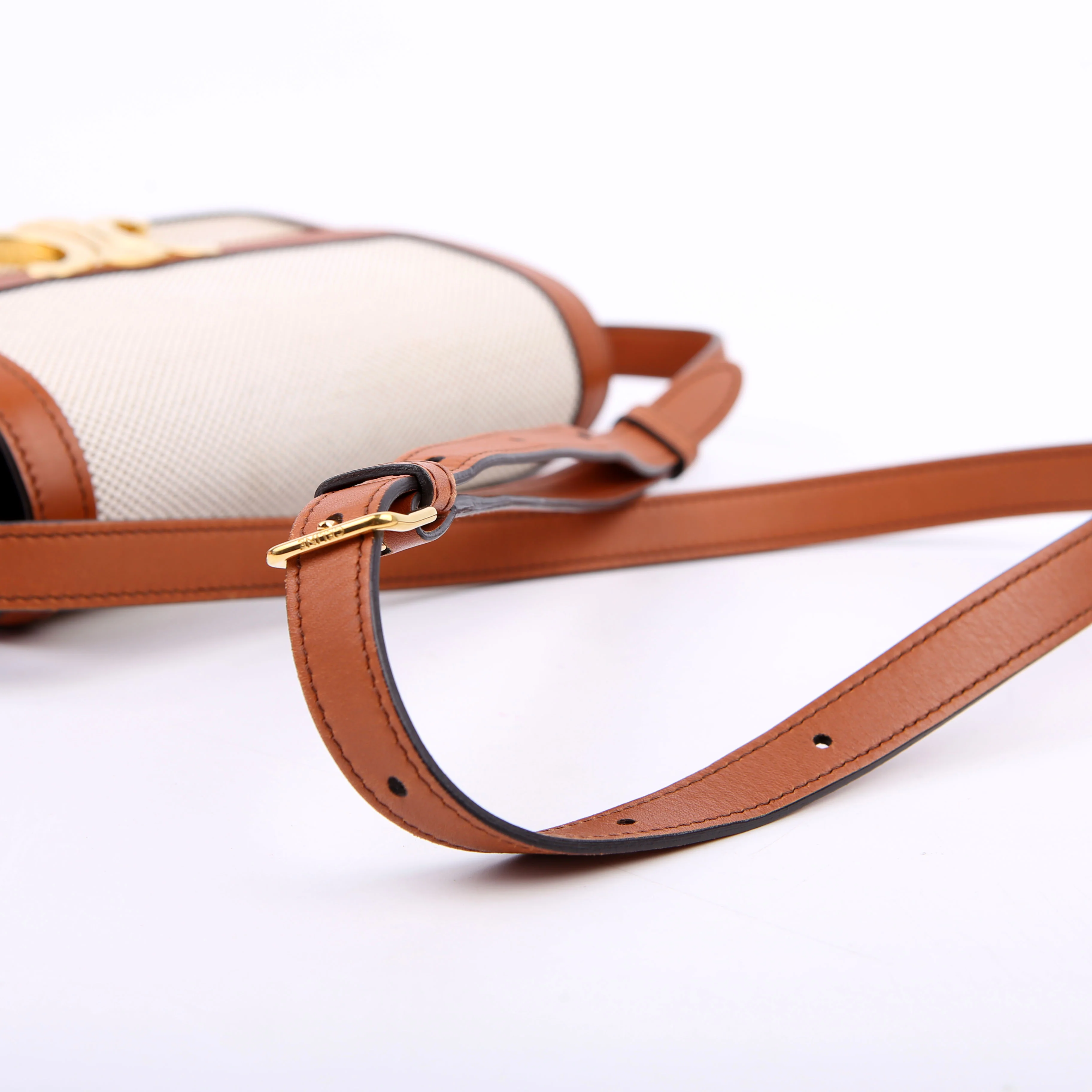Teen Triomphe Bag Triomphe Canvas/Calfskin Brown