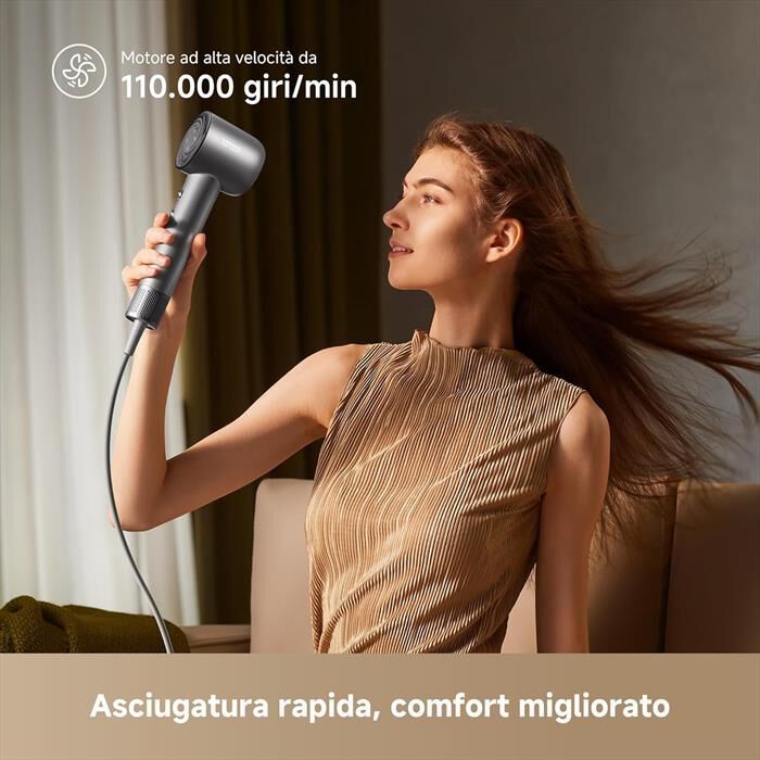 DREAME - Asciugacapelli GLORY MIX-Nero / Grigio