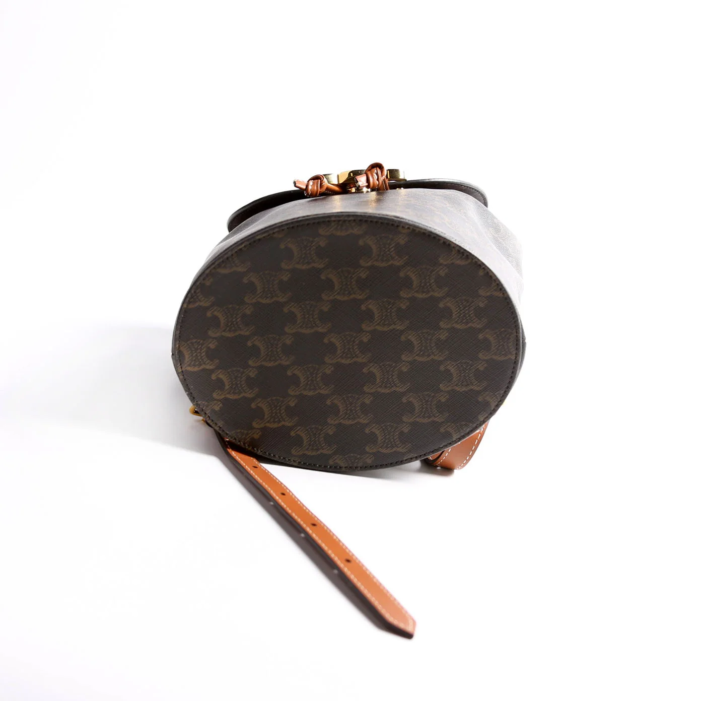 Triomphe Calfskin Bonnie Backpack Black/Brown