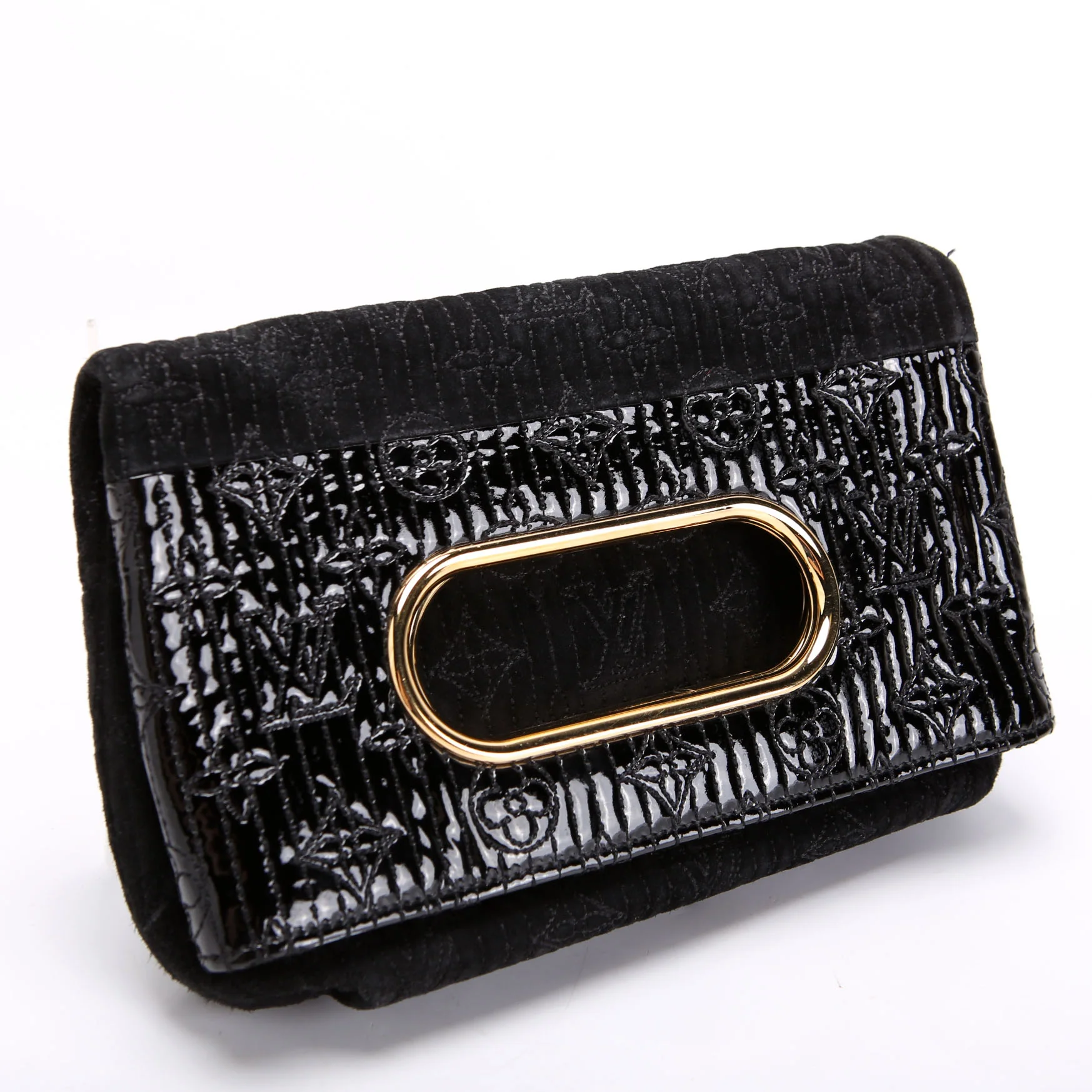 LOUIS VUITTON Motard After Dark Clutch Black/Gold