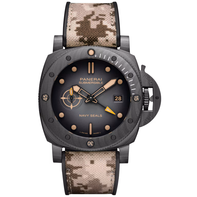 【7A Quality】Panerai Submersible QuarantaQuattro GMT Navy SEALs Carbotech™ 44mm PAM01513