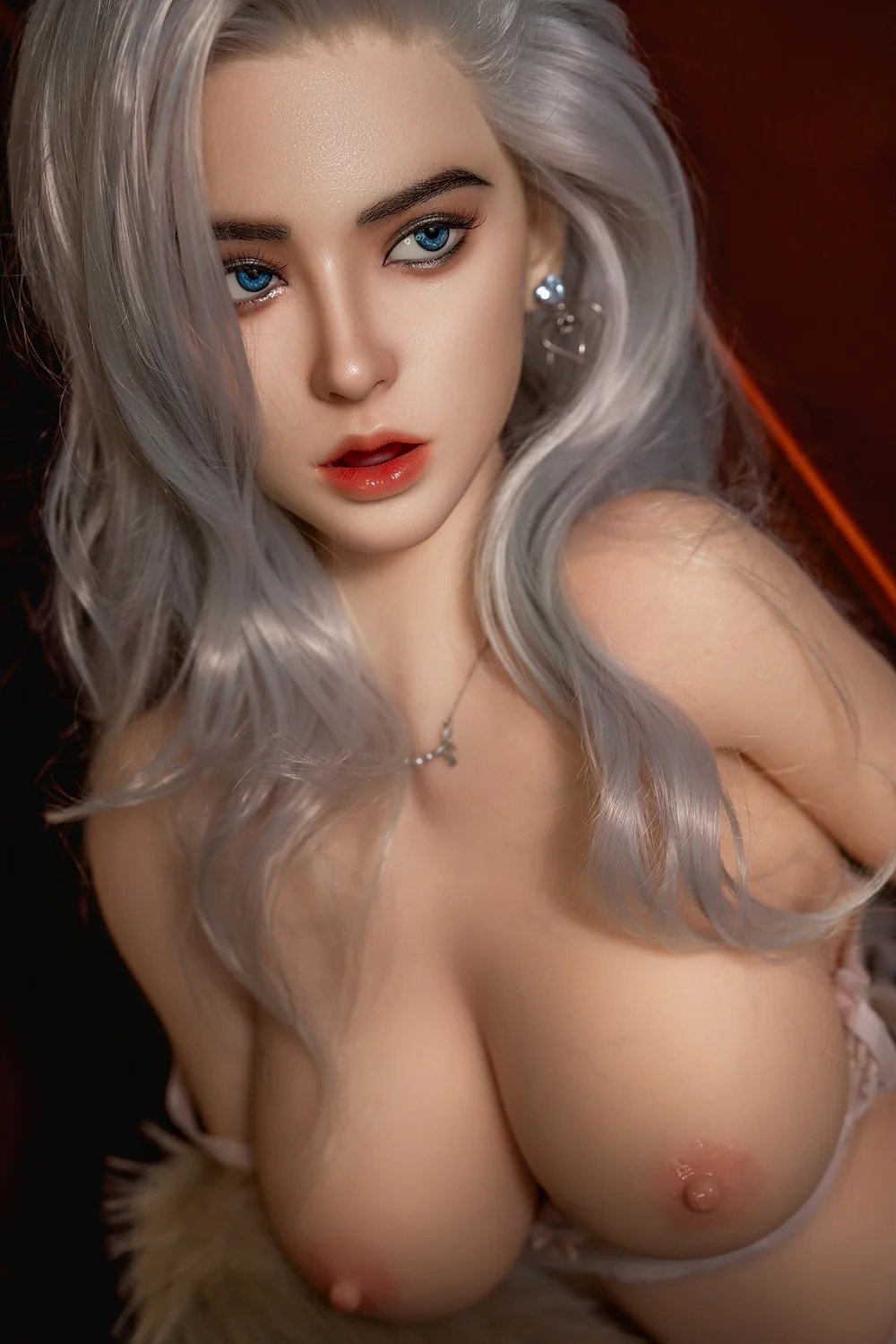 Lara 5ft38/ 164cm #M12 ROS Soft Silicone Head + TPE Body Big Boobs Curvy Full Size Realistic Sex Doll For Blowjob