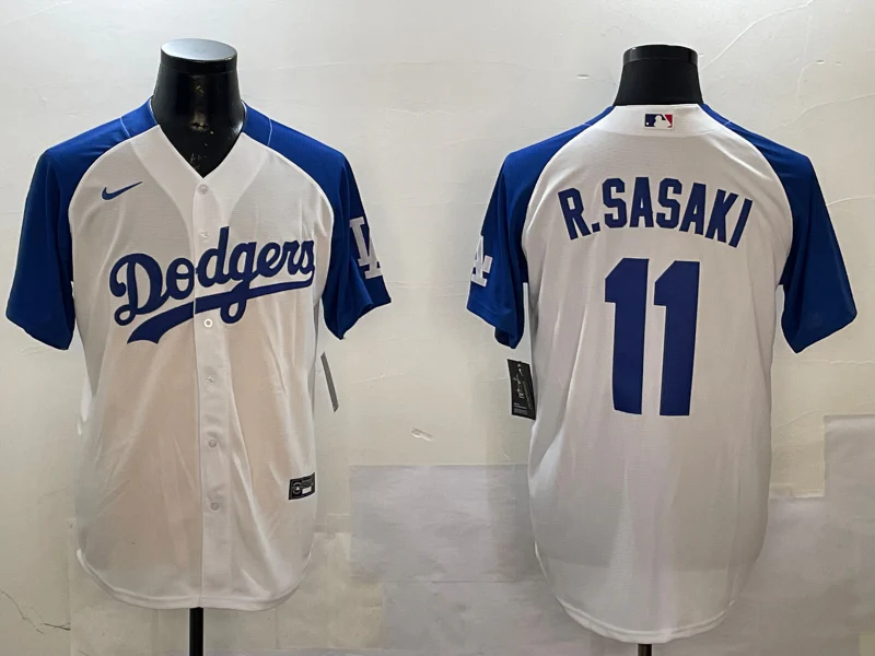 Men's Los Angeles Dodgers Roki Sasaki #11 White Replica Game Jersey
