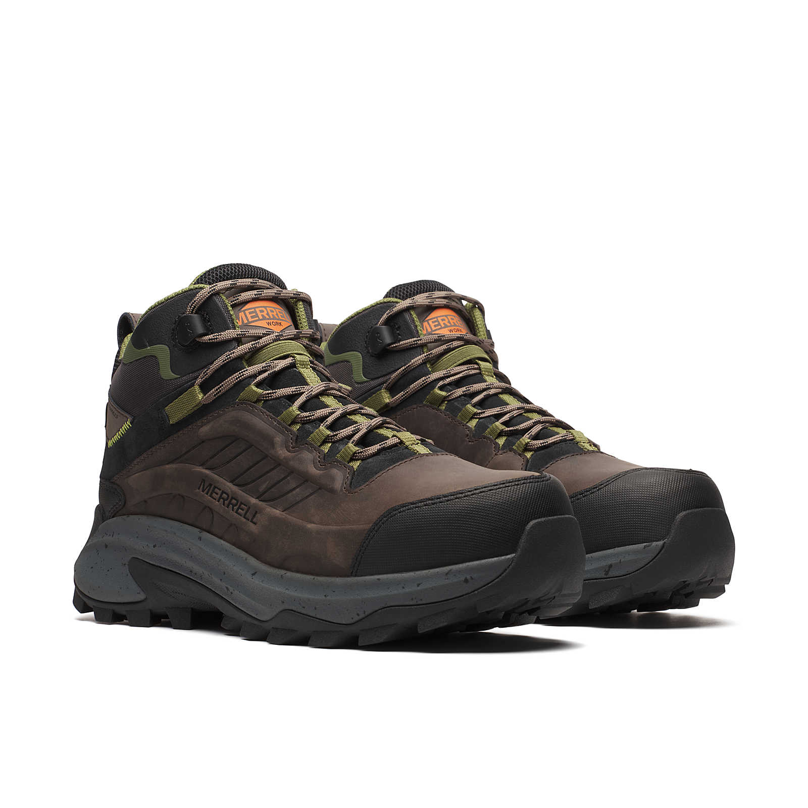 Men's Moab Speed 2 Mid Waterproof Carbon Fiber Work Boot Wide Width