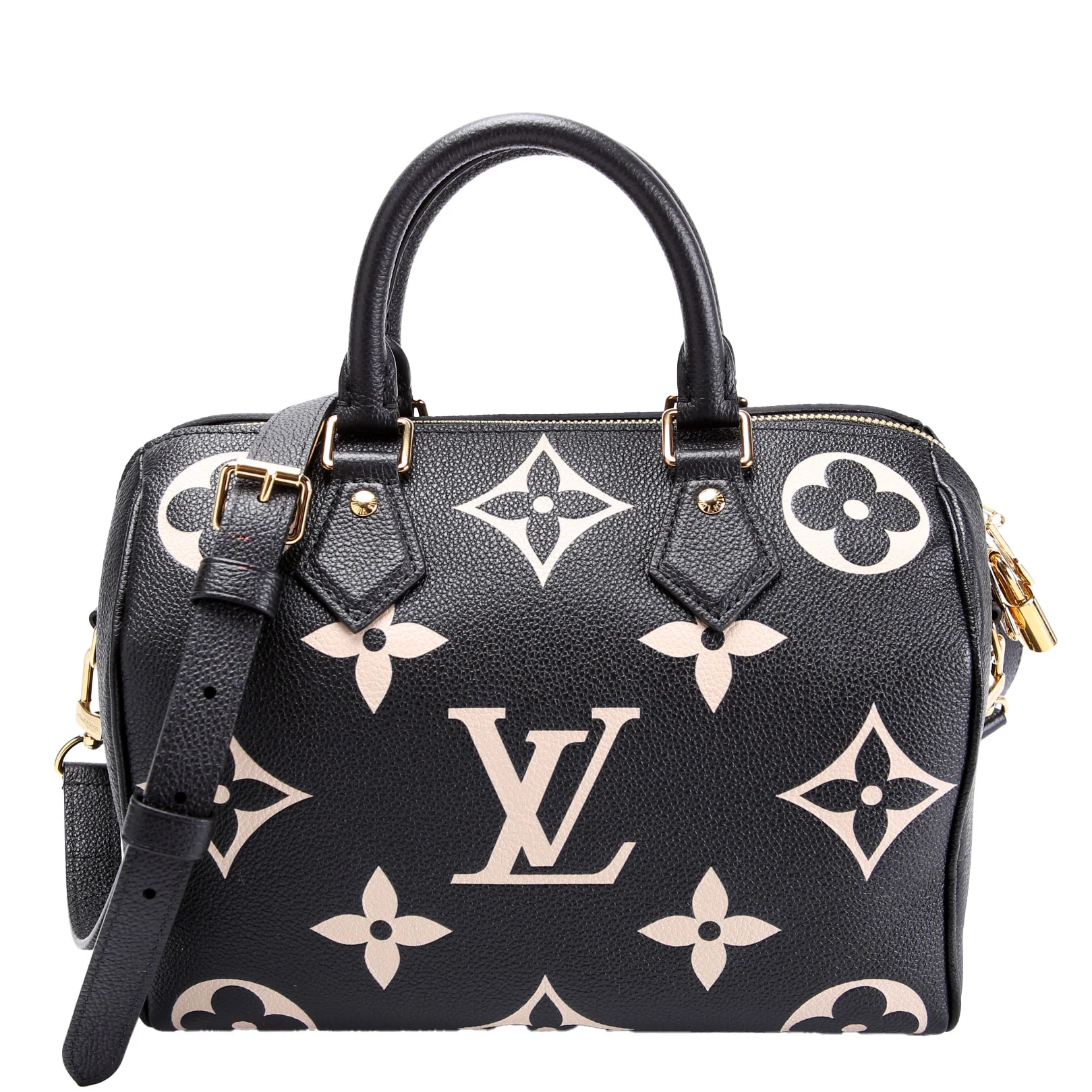 LOUIS VUITTON Speedy 25 Bandoulière Bicolor Empreinte