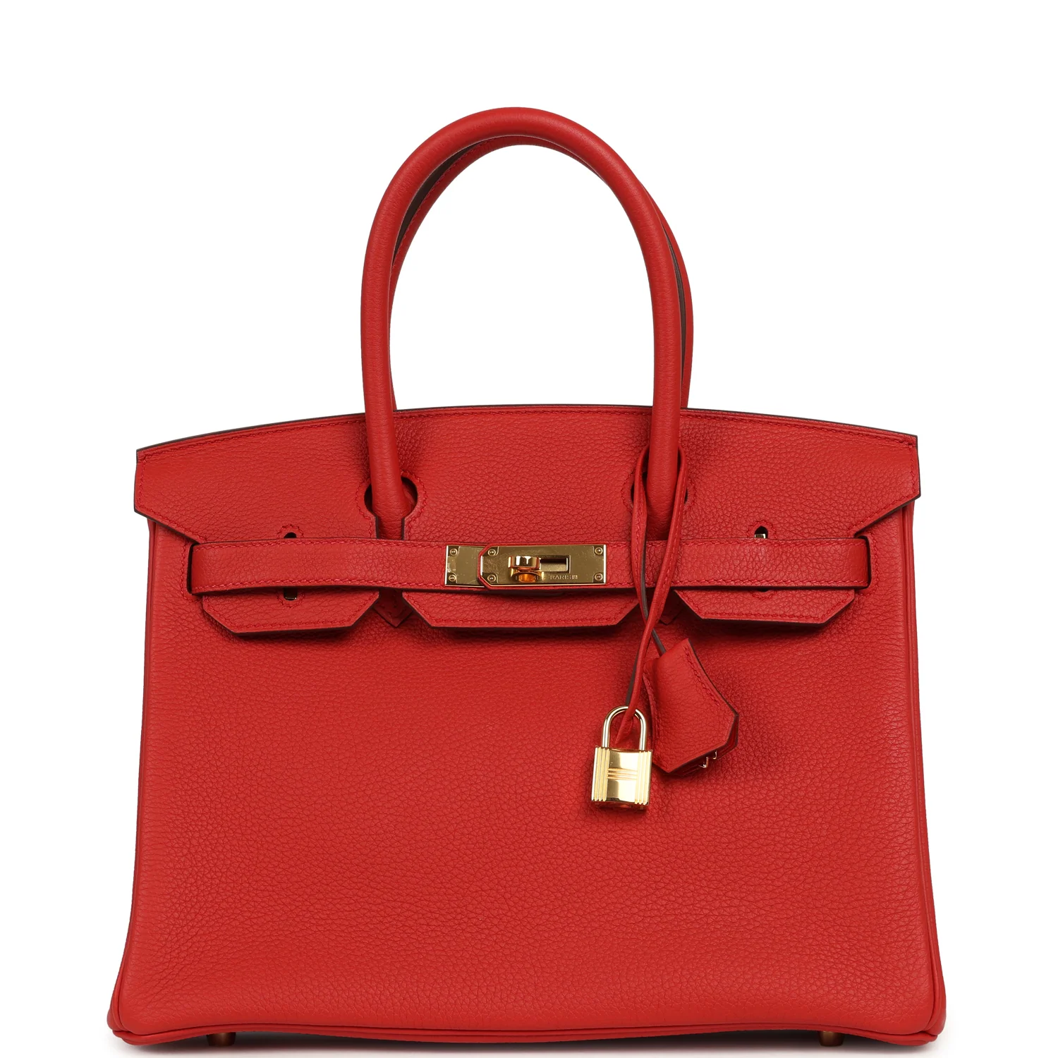 HERMÈS Birkin 30 Geranium Togo Gold Hardware