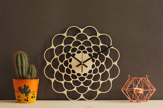 Sunburst Wall Clock