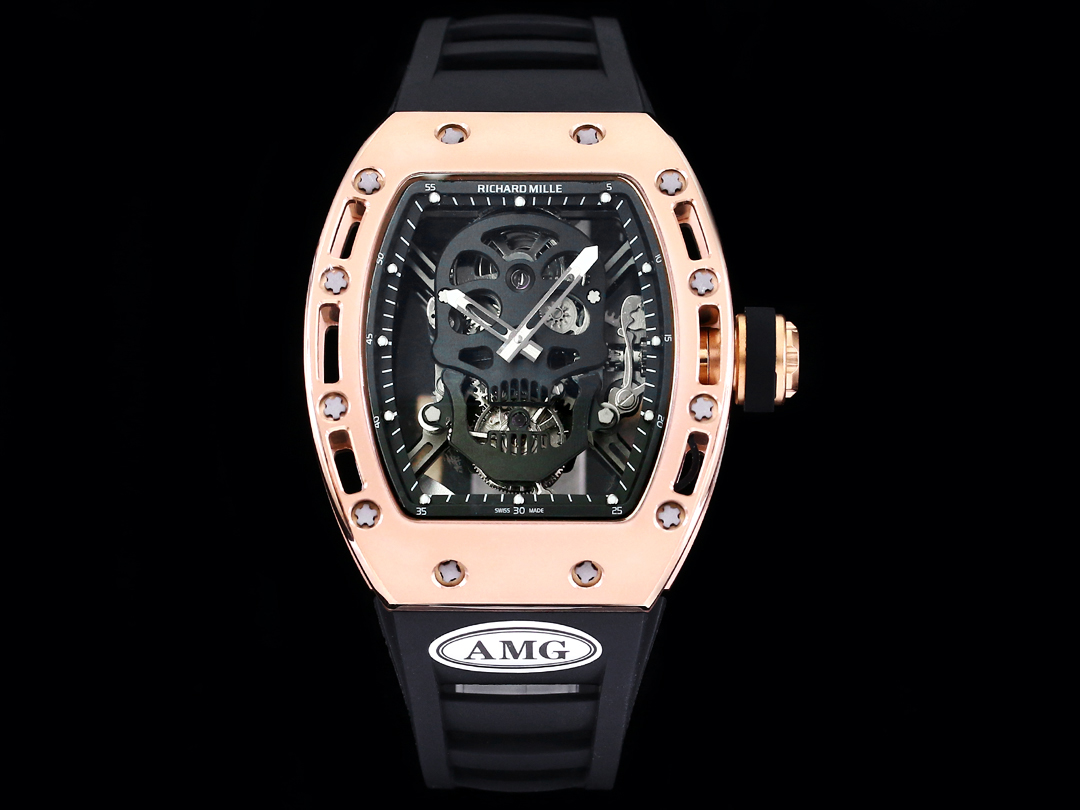 【7A Quality】Richard Mille RM052 Skeleton Tourbillon Replica Watch – Rose Gold Case