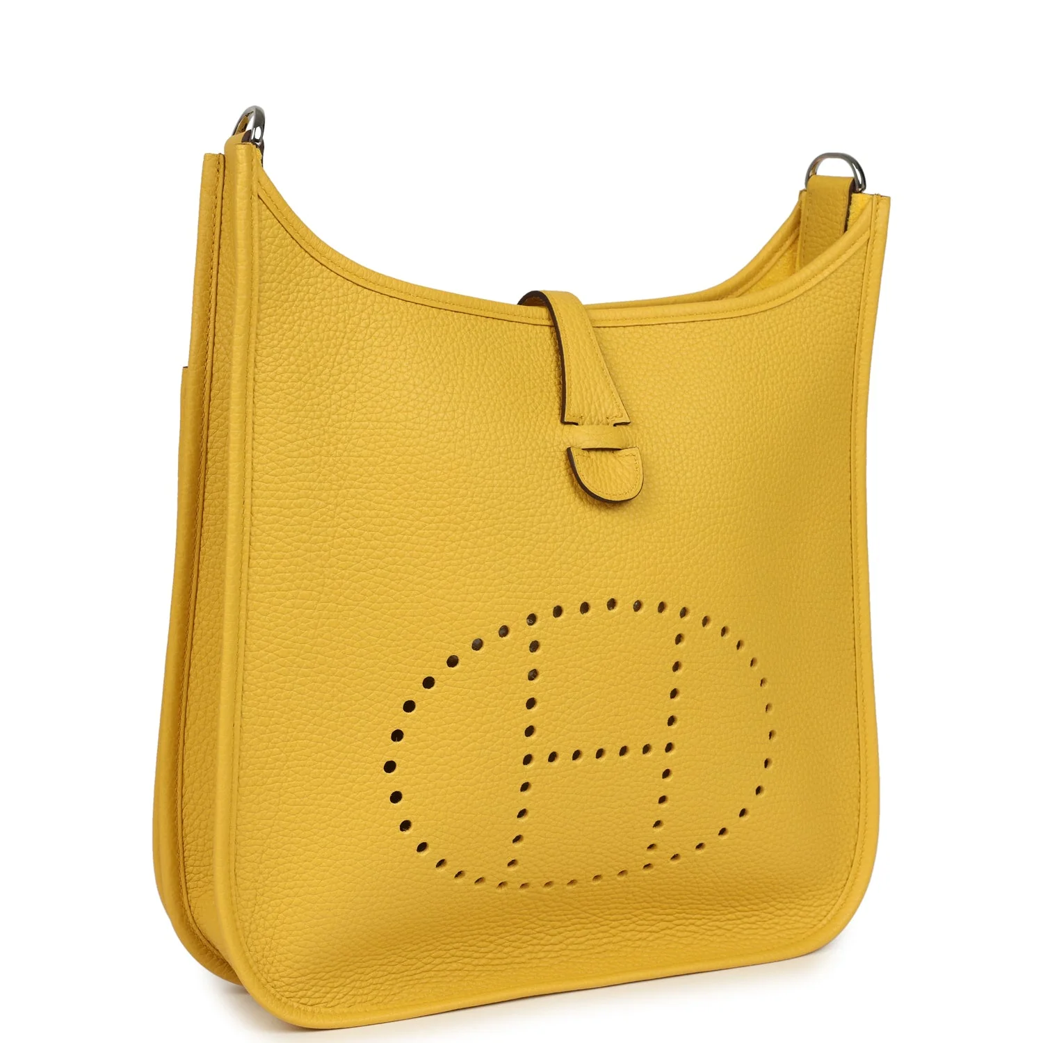HERMÈS Evelyne III PM Sun Clemence Palladium Hardware