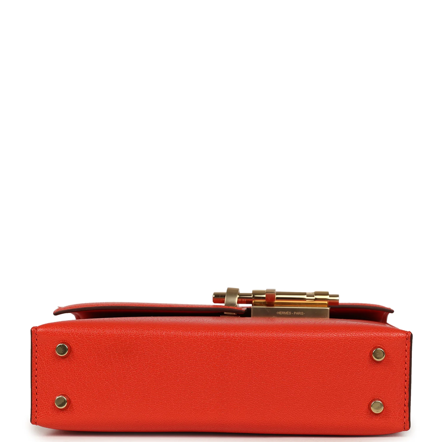 Hermes Mini Verrou Chaine Bag Capucine Chevre Chamkila Permabrass Hardware