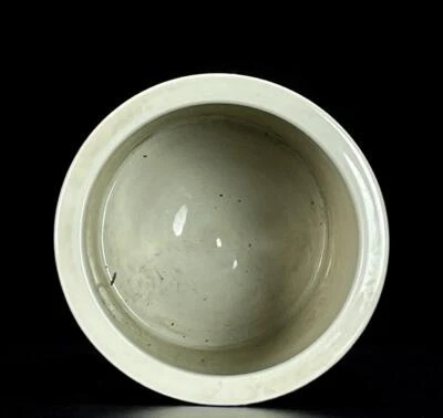 Guangxu Signed Old Chinese Blue and White Brush Pot W/ dragon N629