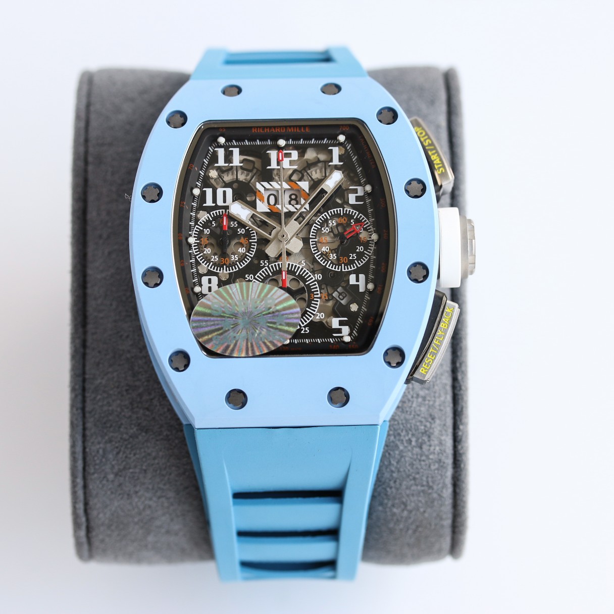 【7A Quality】Best Richard Mille RM11-03 Carbon Fiber Chronograph Replica Black Dial Watch