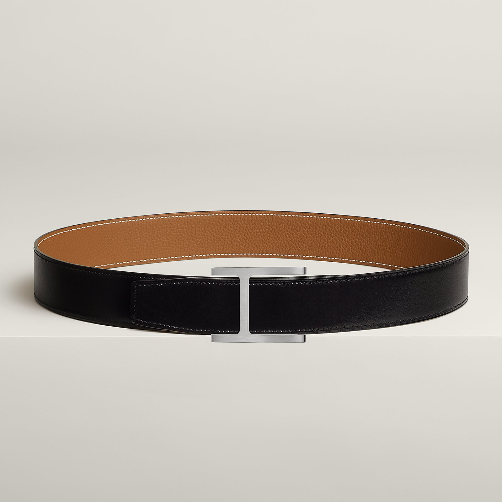 Fil d'H belt buckle & Reversible leather strap 38 mm