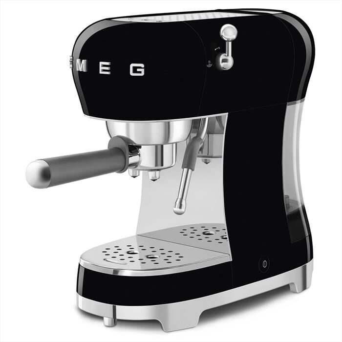 SMEG - Macchina da Caffè Espresso 50's Style - ECF02BLEU-Nero LUCIDO