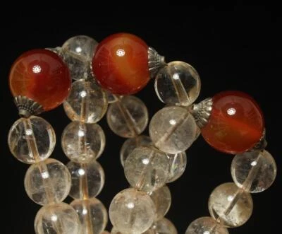 660G Fine Chinese Nephrite Crystal Necklace Court Beats