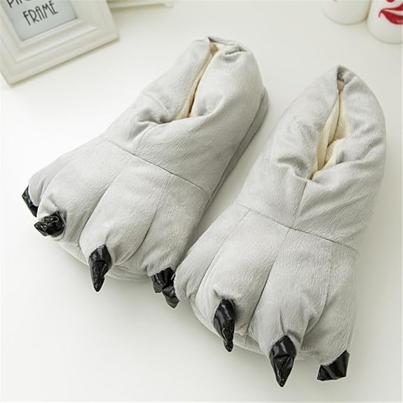 Unisex Soft Paw Claw Home Slippers Animal Costume Shoes
