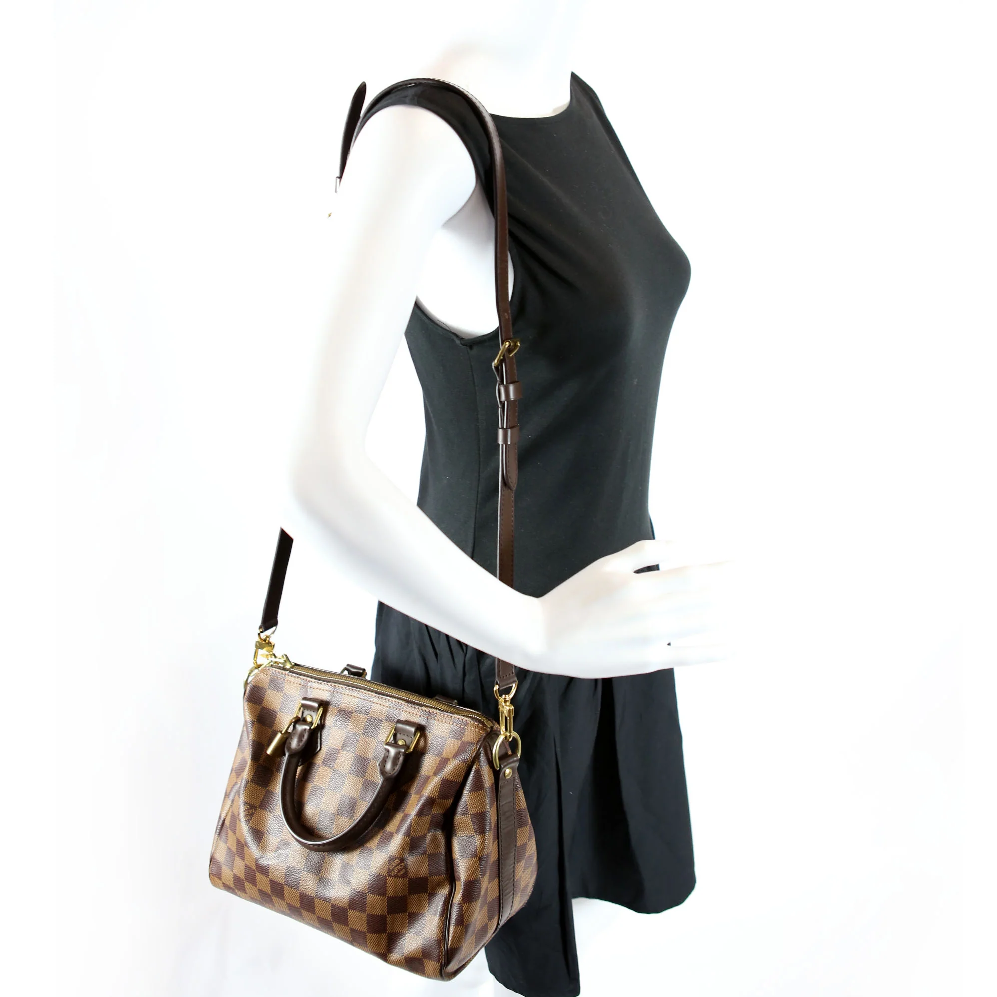 Speedy 25 Bandouliere Damier Ebene