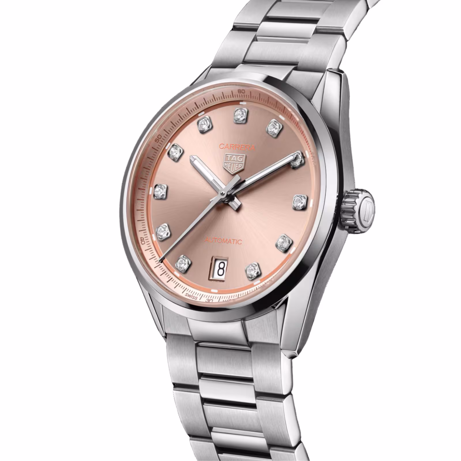 【7A Quality】TAG Heuer Carrera Date 36mm Ladies Watch Diamond Dot WBN231D.BA0001