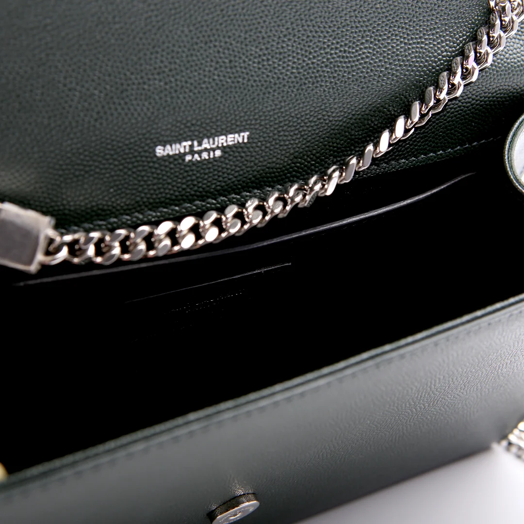 Kate Satchel Grain Medium Green 364021