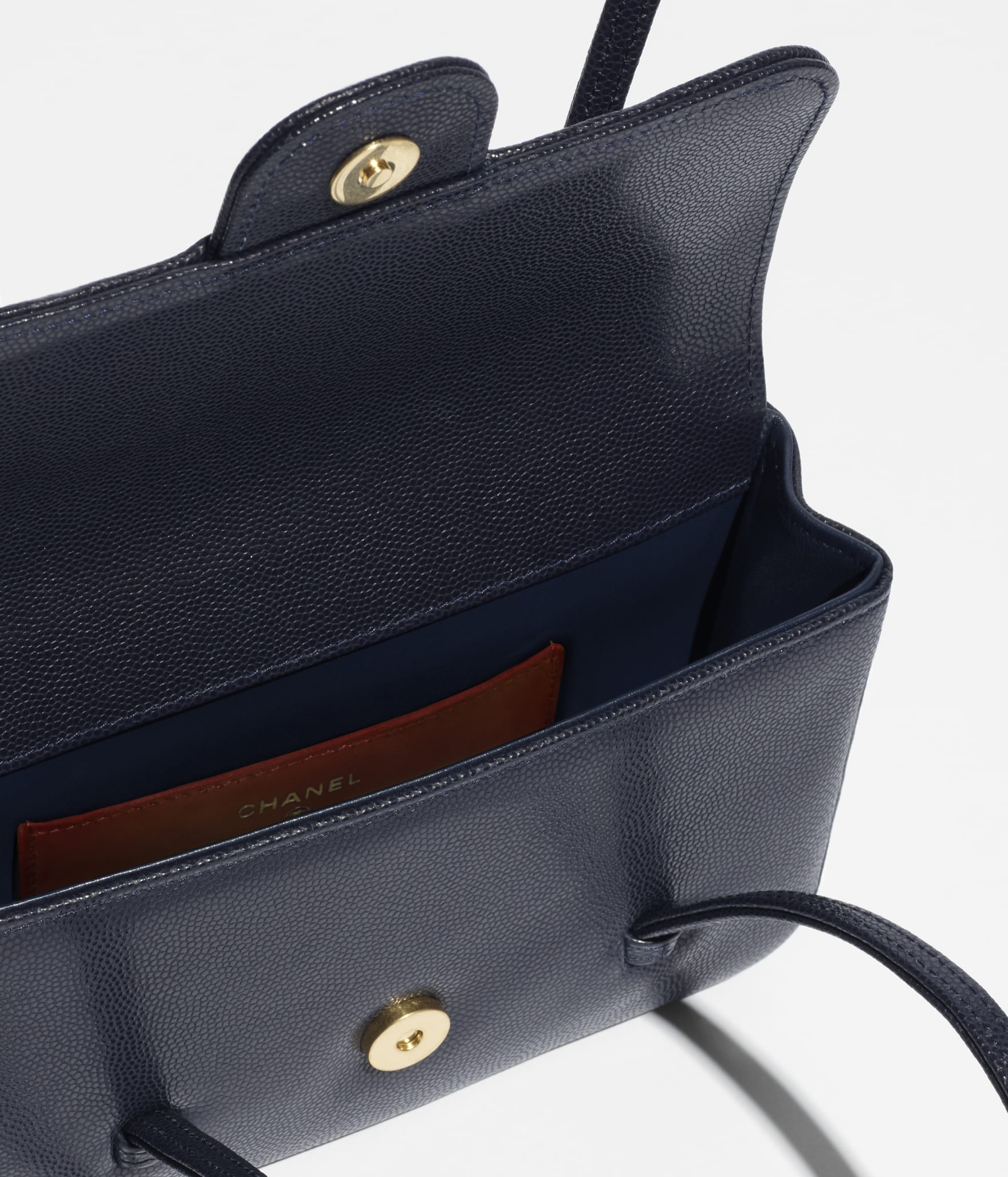 Clutch with Leather Strap