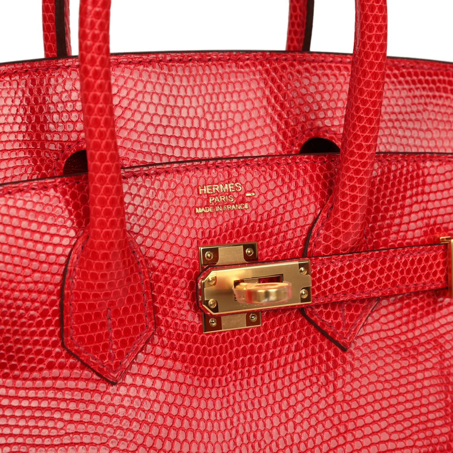 Hermes Birkin 25 Bougainvillea Shiny Varanus Niloticus Lizard Gold Hardware
