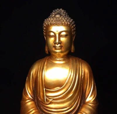 29CM Old Chinese Bronze Statue Buddha N1700