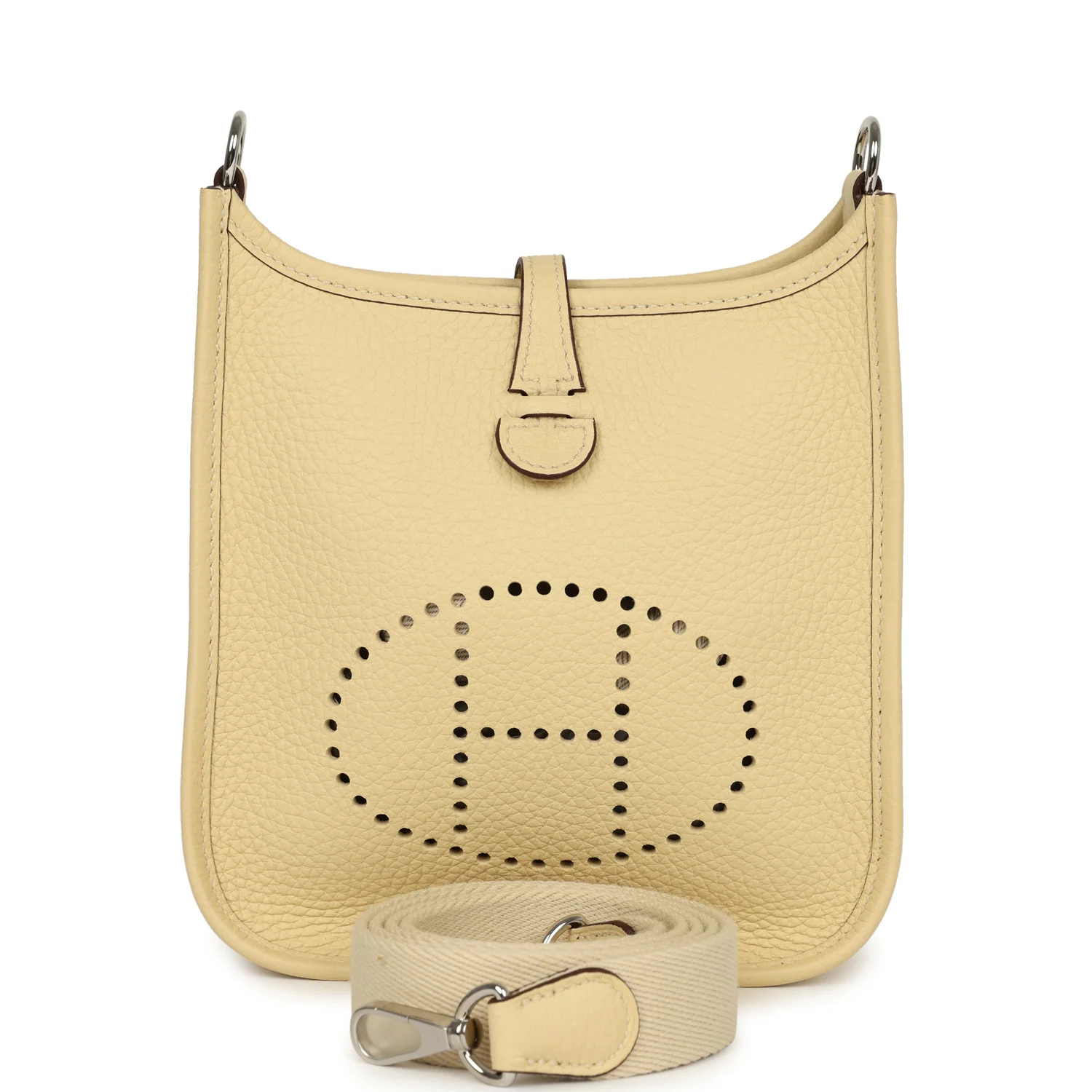 HERMÈS Evelyne TPM Vanille Clemence Palladium Hardware